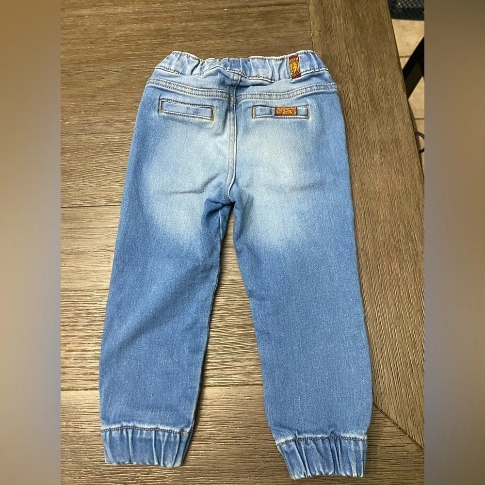 7 For All Mankind Jeans Blue Light Wash Straight Toddler Boy Size 2T  Months